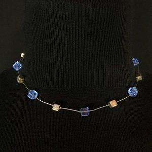 Cubes on a Wire Necklace